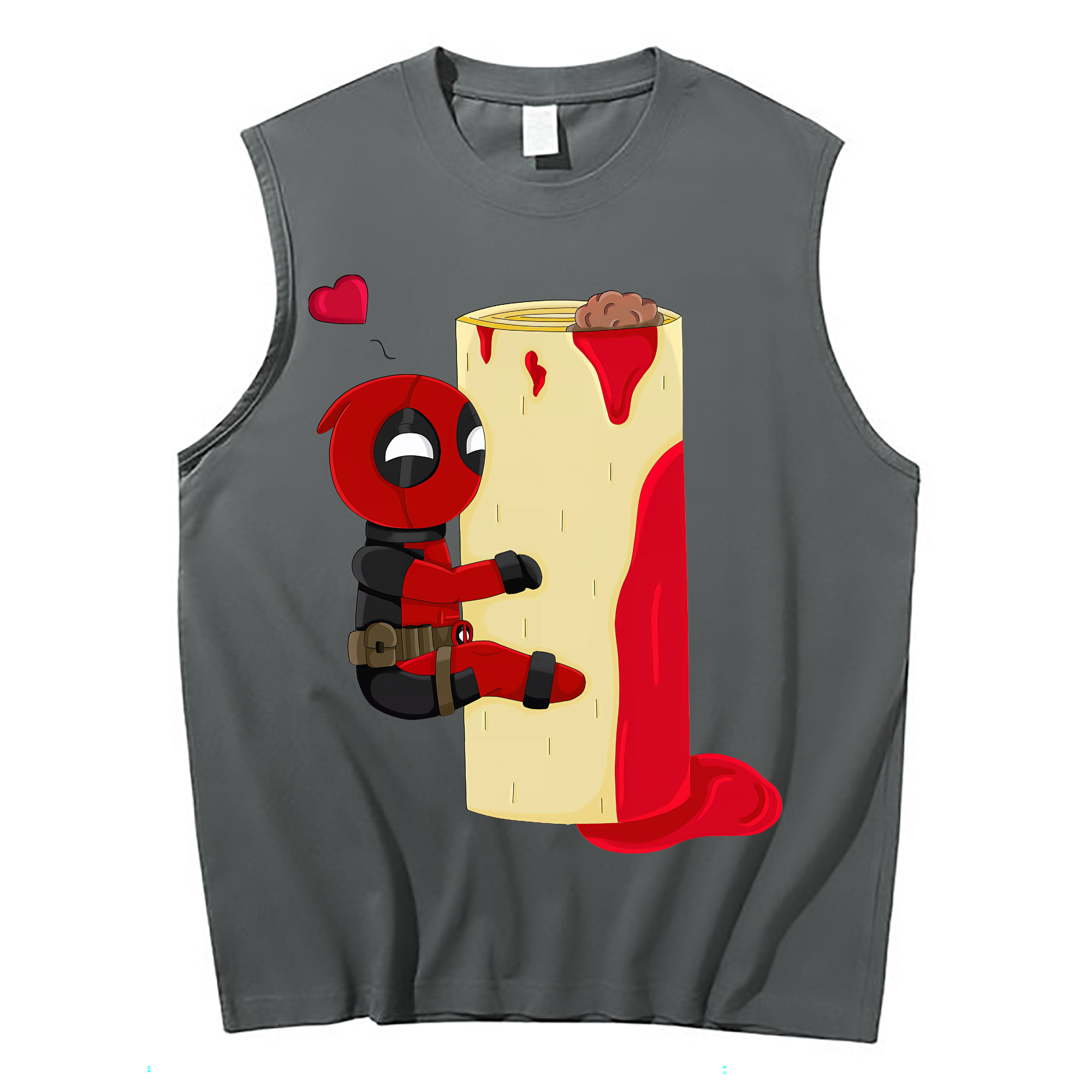 （画像用） Deadpool デッドプール コットン100％タンクトップ（フロントプリント）